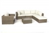 Princeton Rattan Special Lounge with a beige cushion cover set