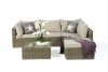 Princetion Rattan Lounge, Natural (with decoration)