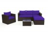 Purple cushion cover set for the Bombay Lounge brown