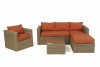 Orange cushion cover set for the Bombay Lounge natural