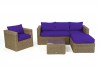 Purple cushion cover set for the Bombay Lounge natural