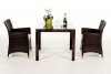 Montreal Dining Set 90, mixed brown