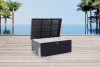 Garden Furniture Rattan Pillowbox in Black, Small