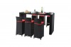 Rattan Bar Comfort Class Garden Furniture, Black