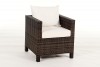 Sola Dining Set, mixed brown armchair