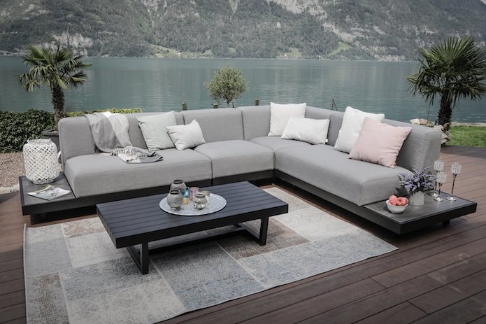 SModerne Outdoor Lounge Samu wetterfeste Sitzpolster