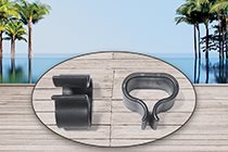 Rattan lounge connction clip